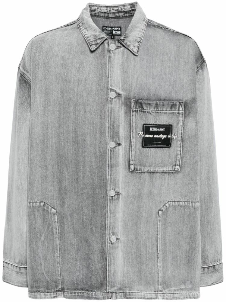 izzue denim shirt jacket - Grey Cover