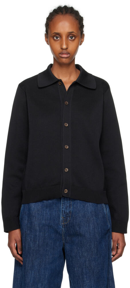 OUR LEGACY Black Evening Polo Cardigan Cover