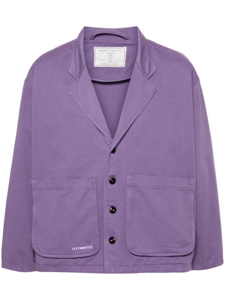 Société Anonyme Kensington single-breasted blazer - Purple Cover