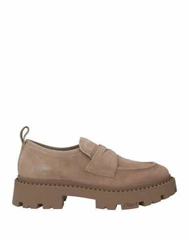 Ash Woman Loafers Dove grey Soft Leather Cover