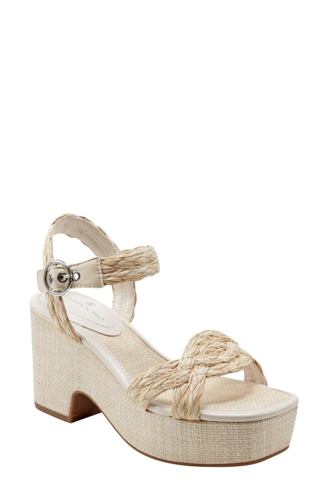 Bandolino Sabinna Platform Sandal in Linen Cover