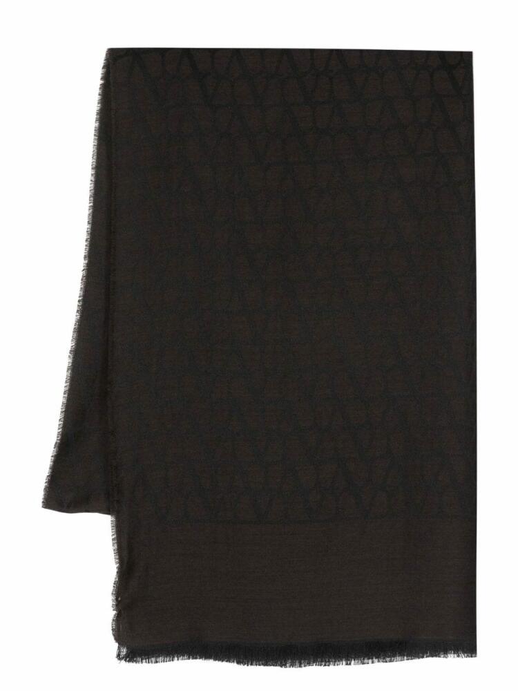 Valentino Garavani Toile Iconographe jacquard scarf - Black Cover