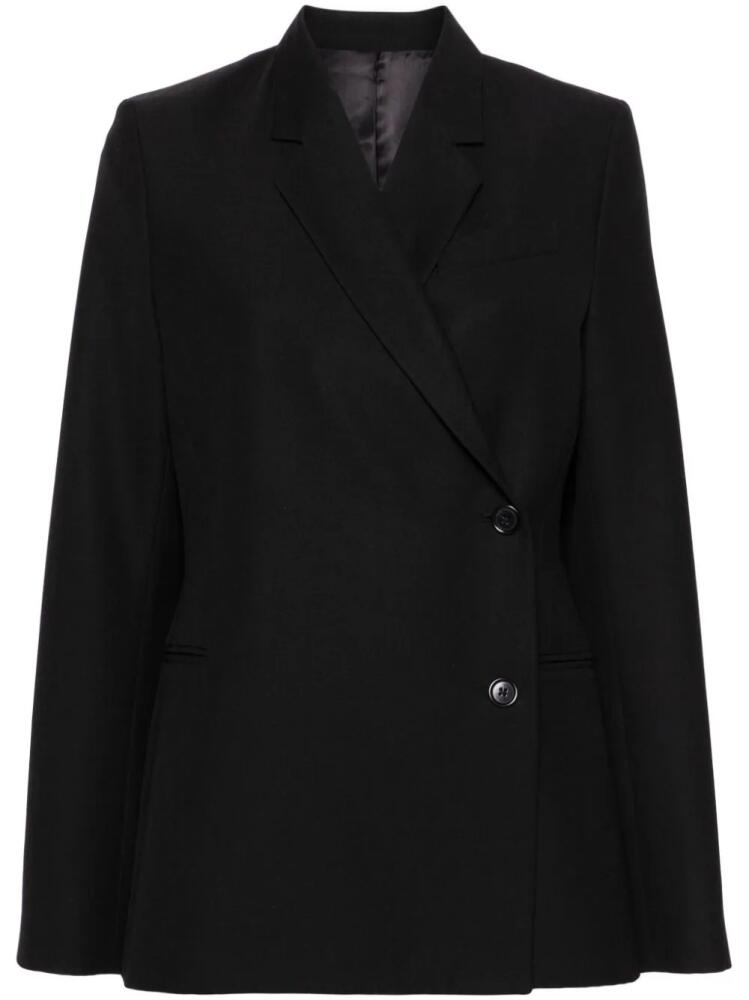 TOTEME double-breasted interlock-twill blazer - Black Cover