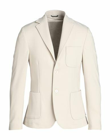 Grey Daniele Alessandrini Man Blazer Ivory Polyester, Viscose, Elastane Cover