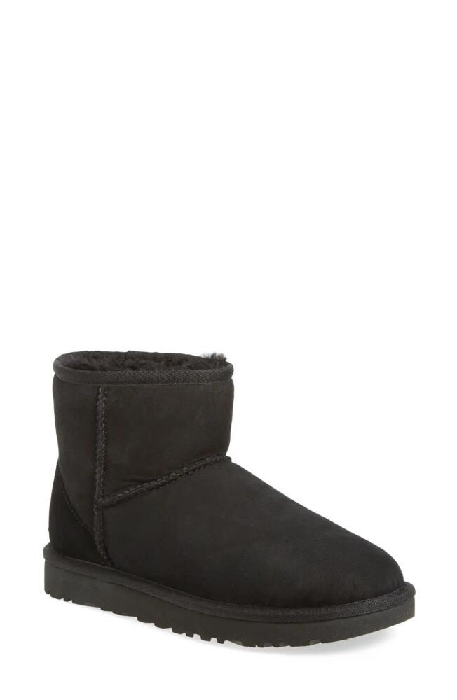 UGG(r) UGG Classic Mini II Genuine Shearling Lined Boot in Black Suede Cover