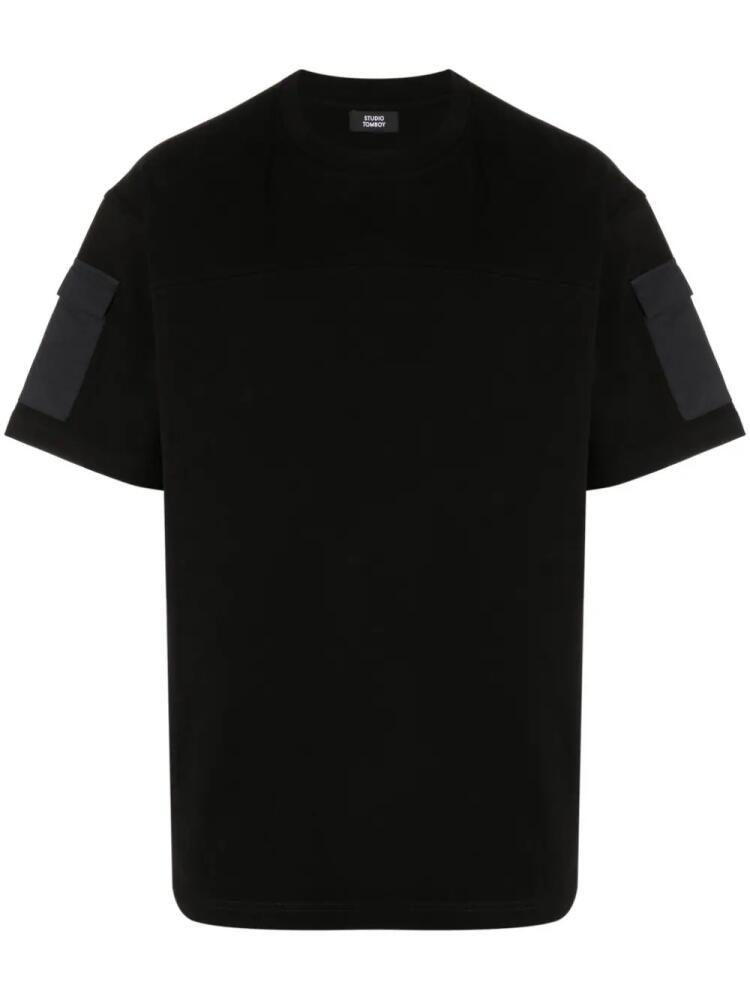 STUDIO TOMBOY crew-neck cotton T-shirt - Black Cover