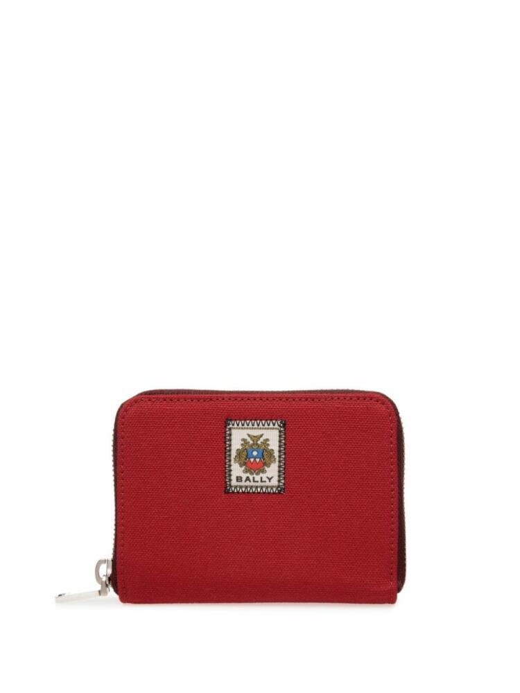 Bally logo-patch wallet - Red Cover