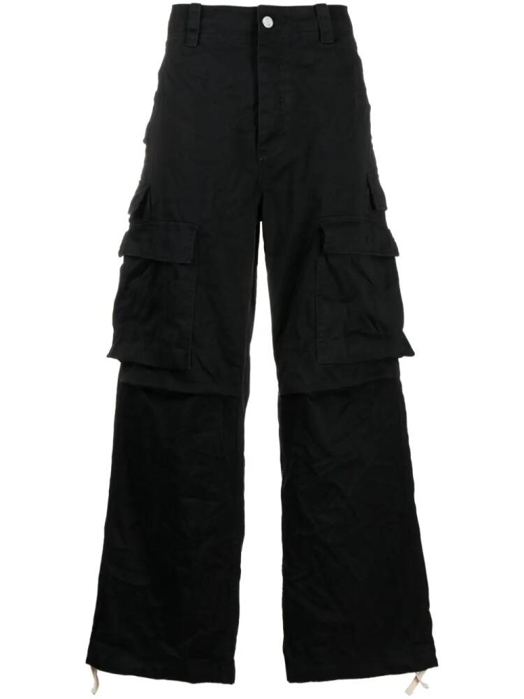 Purple Brand straight-leg cargo trousers - Black Cover