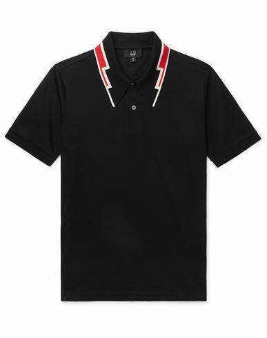 Dunhill Man Polo shirt Black Cotton Cover