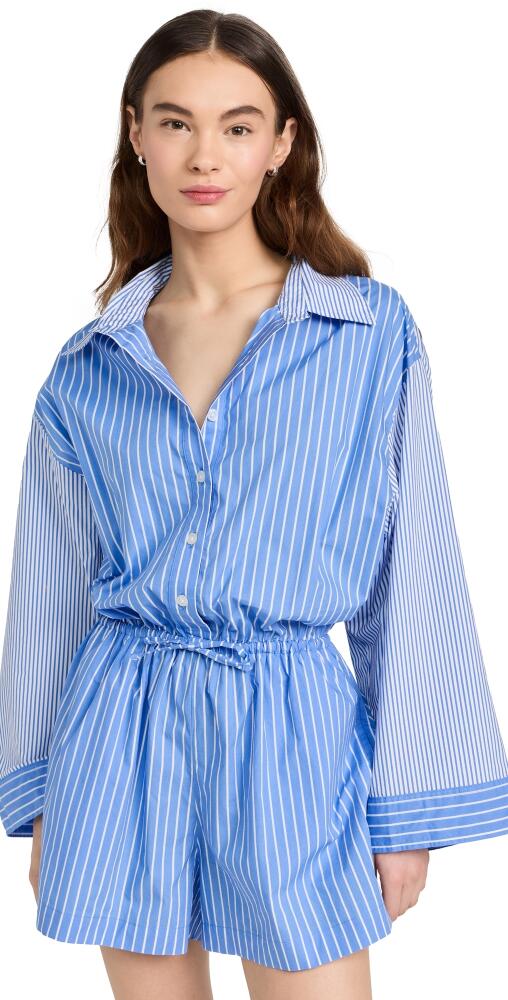 FAITHFULL THE BRAND Capaci Romper Baratti Stripe Cover