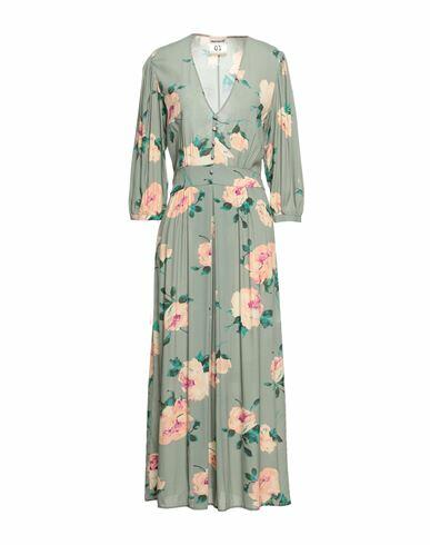 Semicouture Woman Maxi dress Sage green Viscose Cover