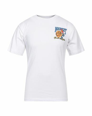 Market Man T-shirt White Cotton Cover