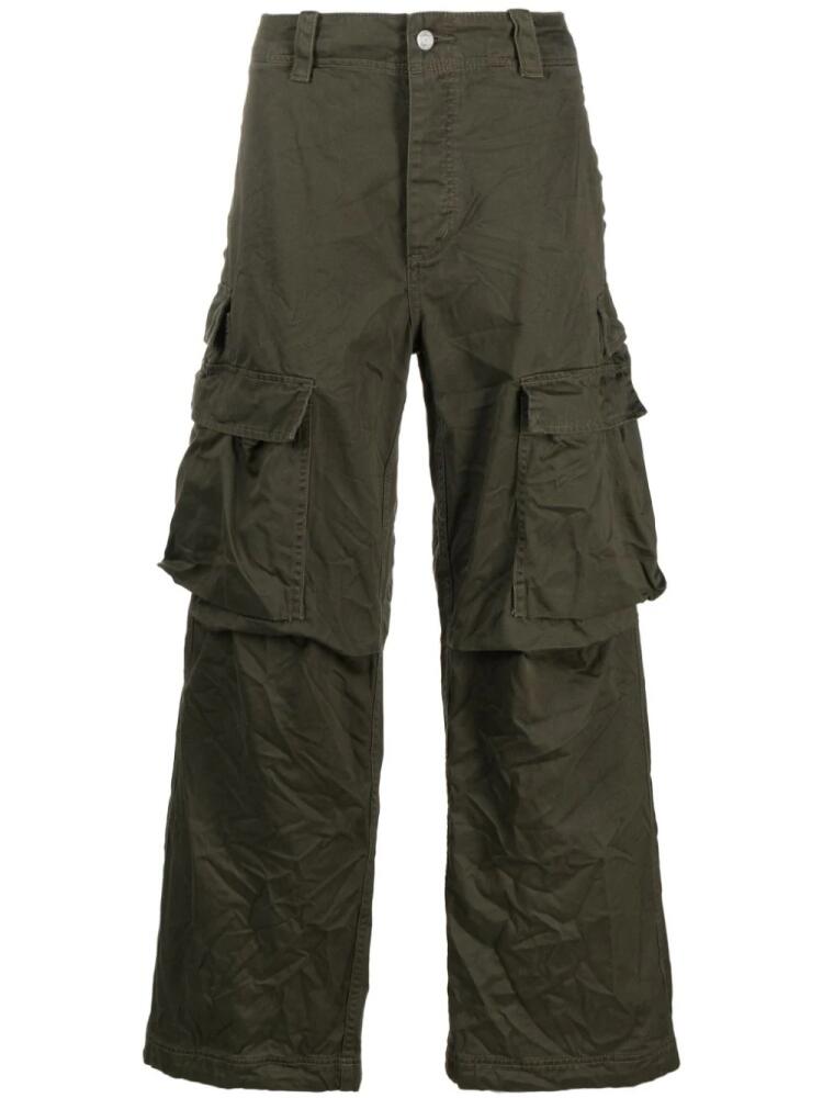 Purple Brand straight-leg cargo trousers - Green Cover