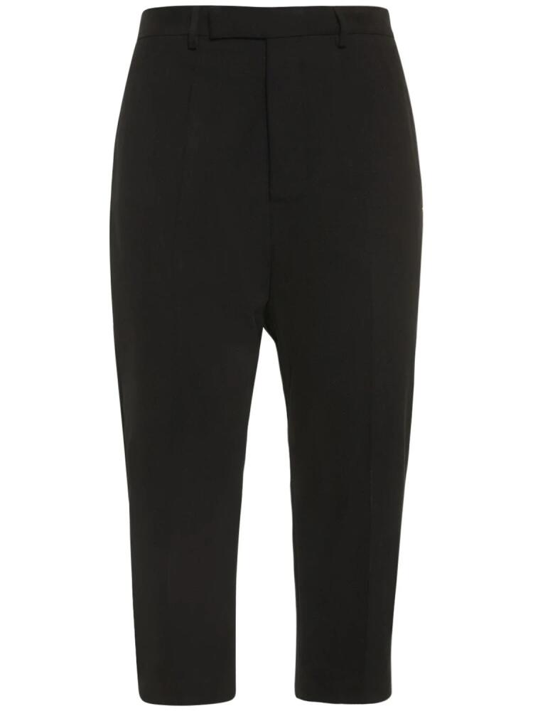 RICK OWENS Astaires Stretch Wool Cropped Pants Cover