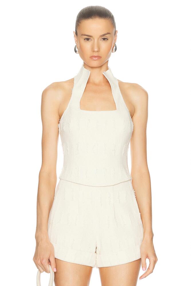 Cult Gaia Dulcie Top in White Cover