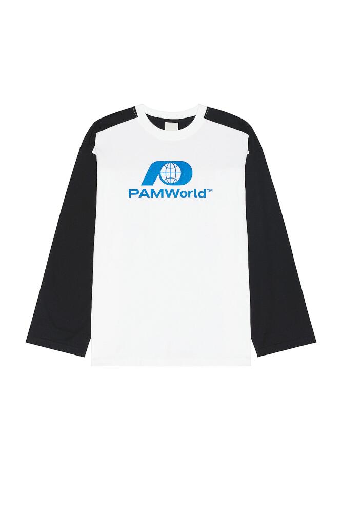 P.A.M. Perks and Mini Bi Colour Oversized Tee in Black Cover