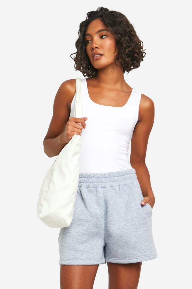 boohoo Womens Tall Sweat Shorts - Grey Cover