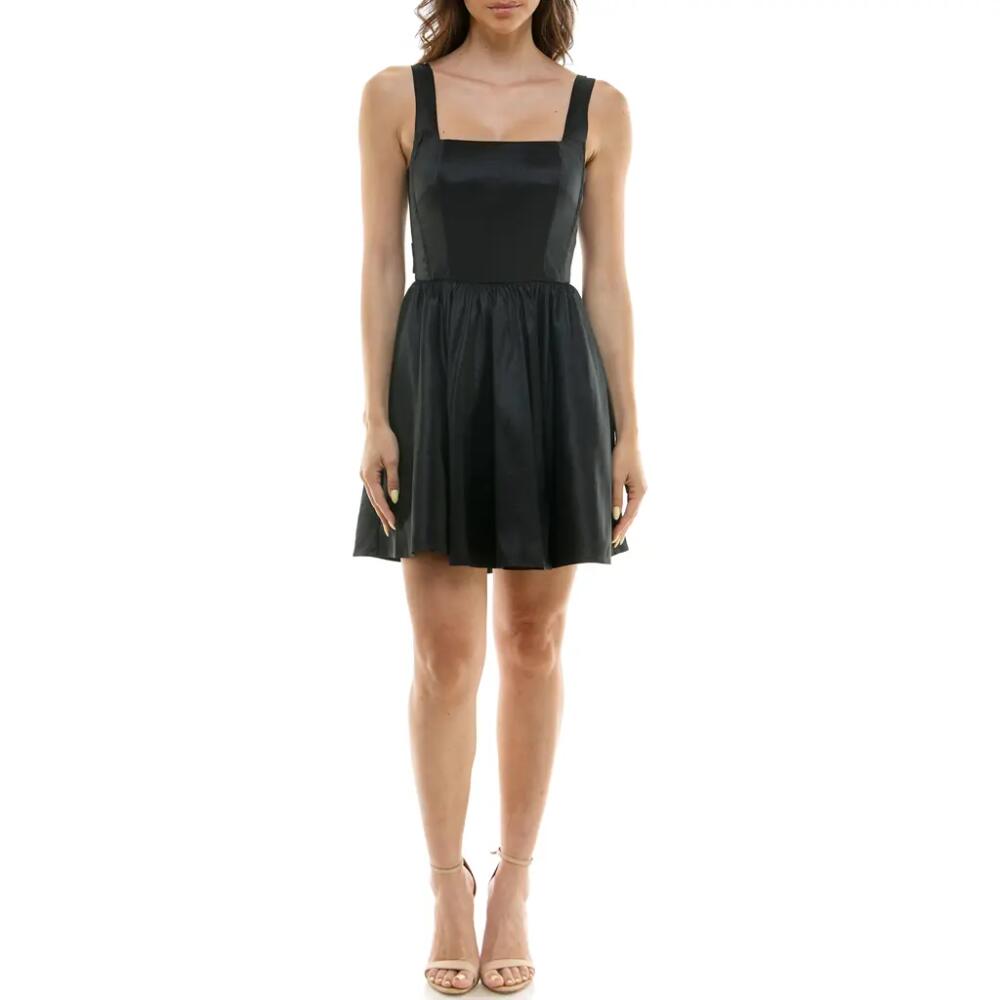 Socialite Bow Detail Minidress in Black Cover