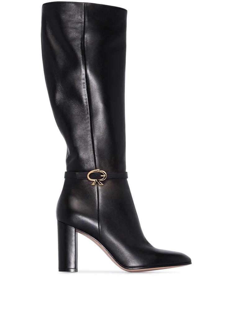 Gianvito Rossi Ribbon 85mm knee-high boots - Black Cover