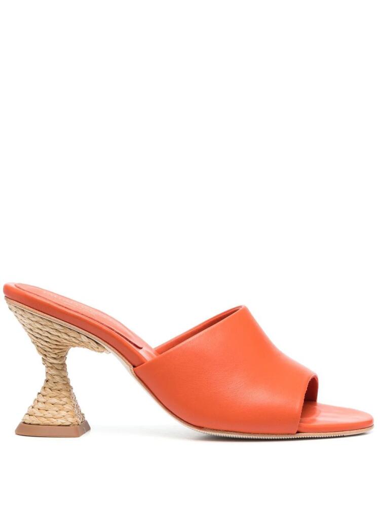 Paloma Barceló Brigite 90mm heel mules - Orange Cover