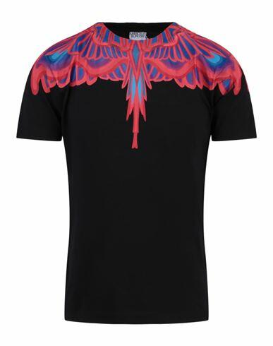 Marcelo Burlon Curves Wings T-shirt Man T-shirt Multicolored Cotton Cover