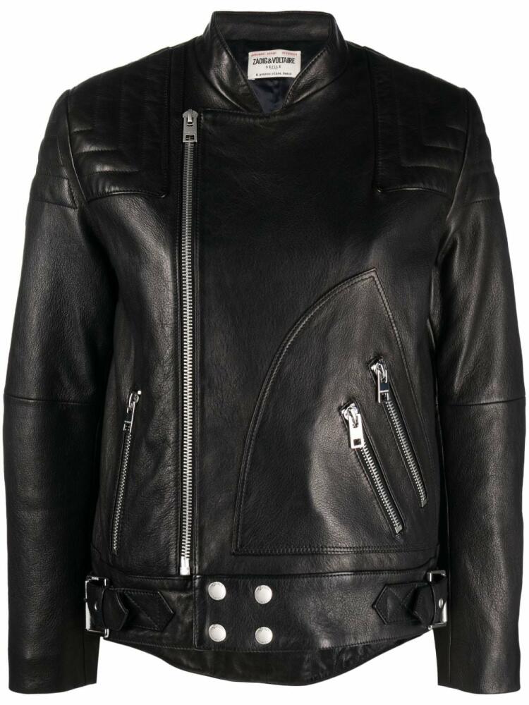 Zadig&Voltaire leather biker jacket - Black Cover