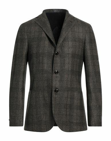 Barba Napoli Man Blazer Khaki Virgin Wool Cover