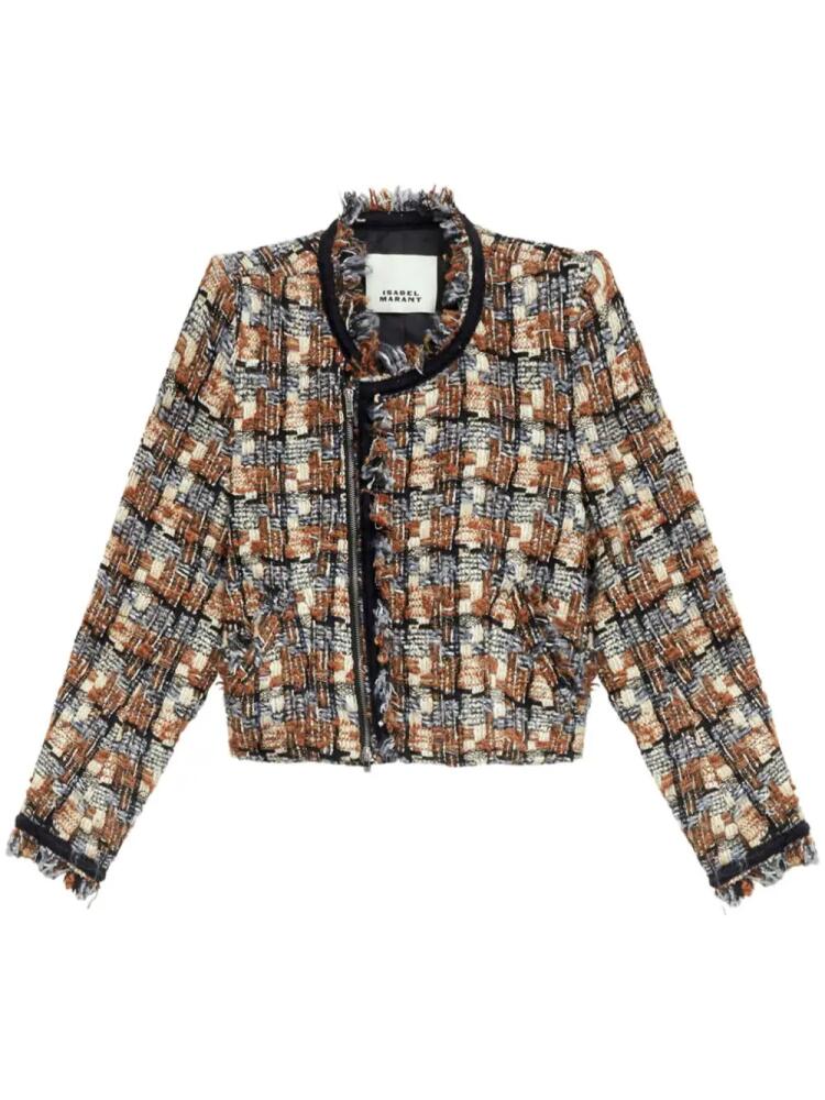 ISABEL MARANT Kerry tweed jacket - Brown Cover