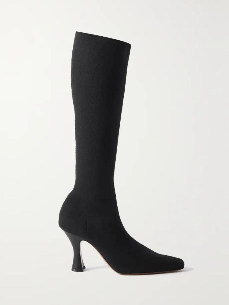 NEOUS - Ran Stretch-knit Knee Boots - Black Cover