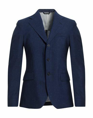 Brian Dales Man Blazer Bright blue Wool, Polyester, Polyamide Cover