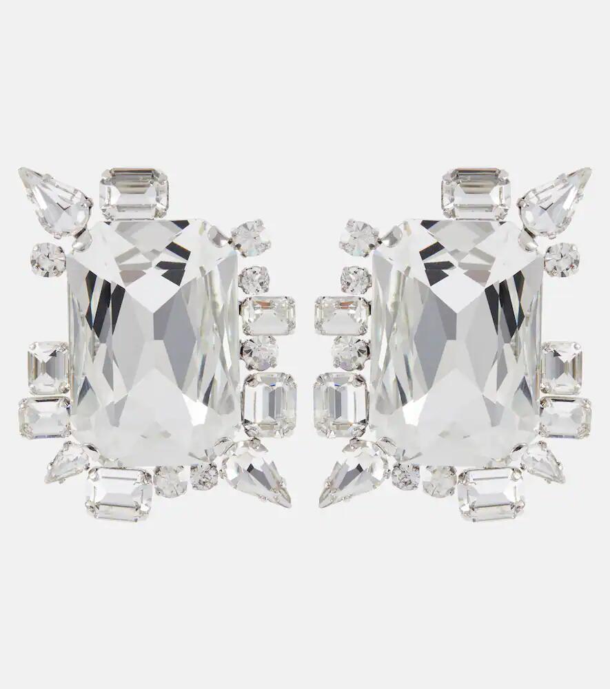 Balmain Crystal-embellished clip-on earrings Cover