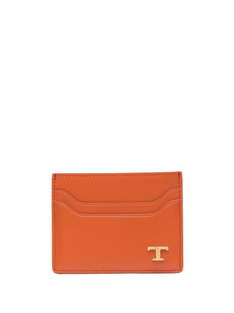 Tod's logo-plaque cardholder - Orange Cover