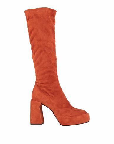 Elena Iachi Woman Boot Rust Textile fibers Cover