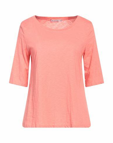 Michael Stars Woman T-shirt Coral Cotton Cover