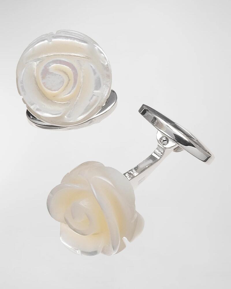 Jan Leslie Carved Rose Cuff Links Cover