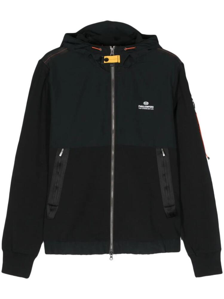 Parajumpers Trident cotton-blend zipped hoodie - Black Cover