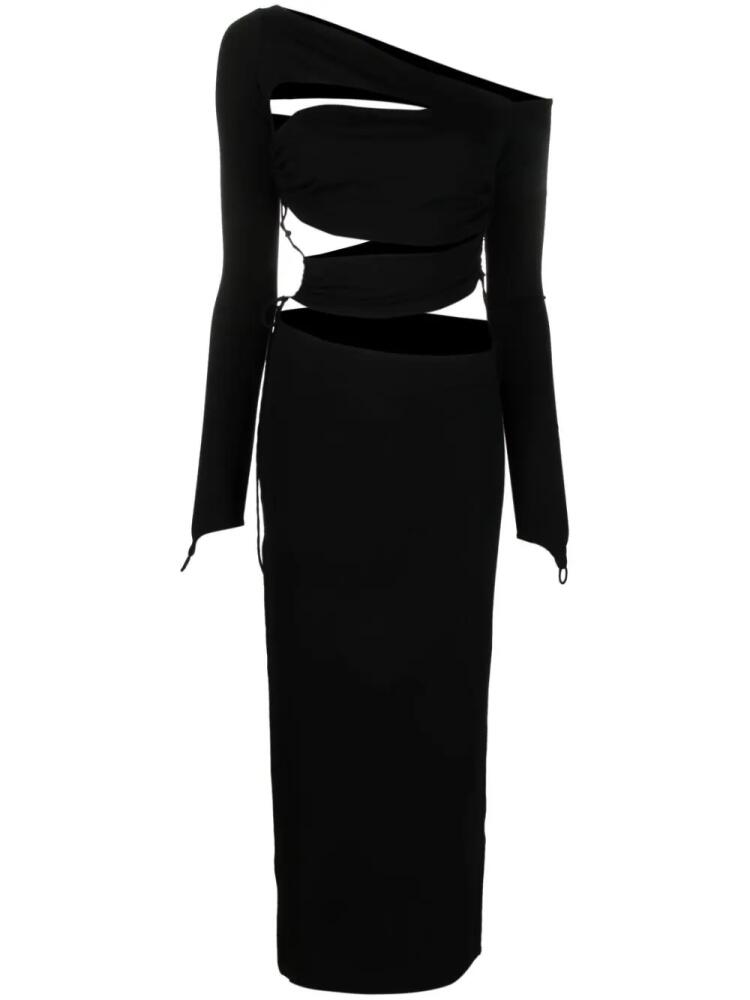 MANURI cut-out detail midi dress - Black Cover