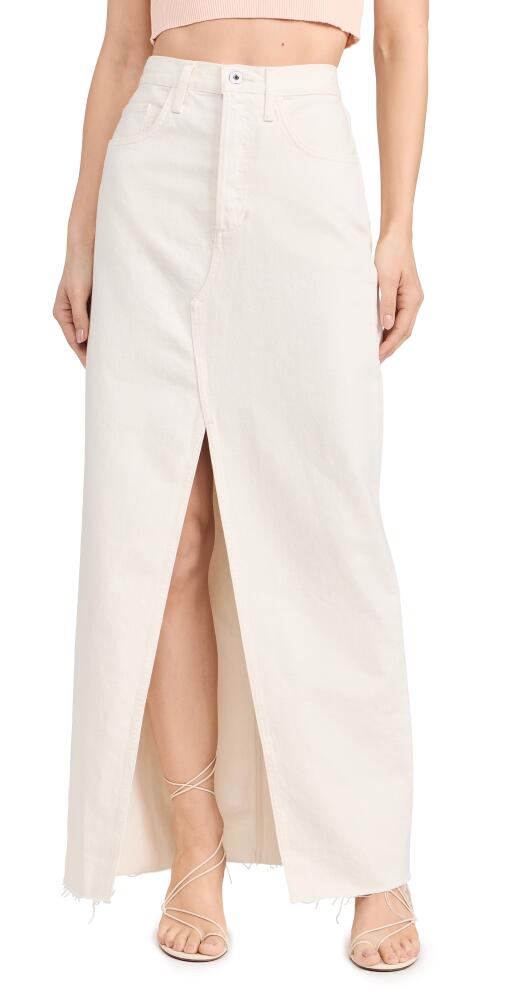 Favorite Daughter The Sadie High Rise Maxi A Line Skirt Gardenia Cover