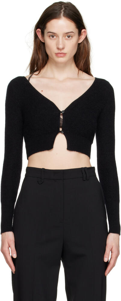 JACQUEMUS Black Le Papier 'Le Cardigan Alzou' Cardigan Cover