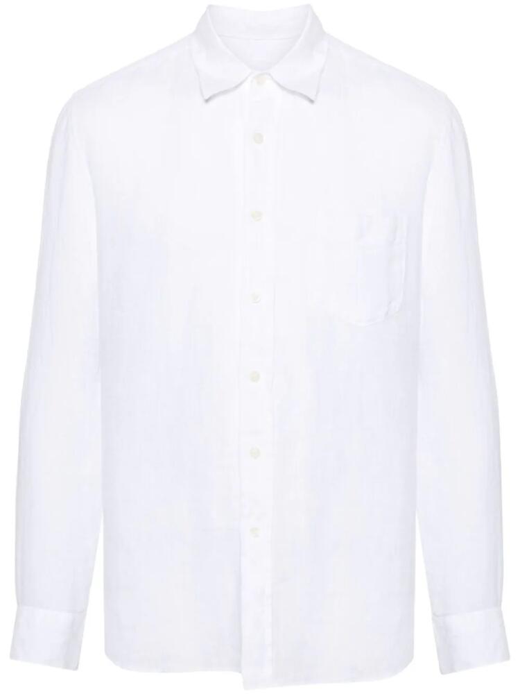 120% Lino linen buttoned shirt - White Cover