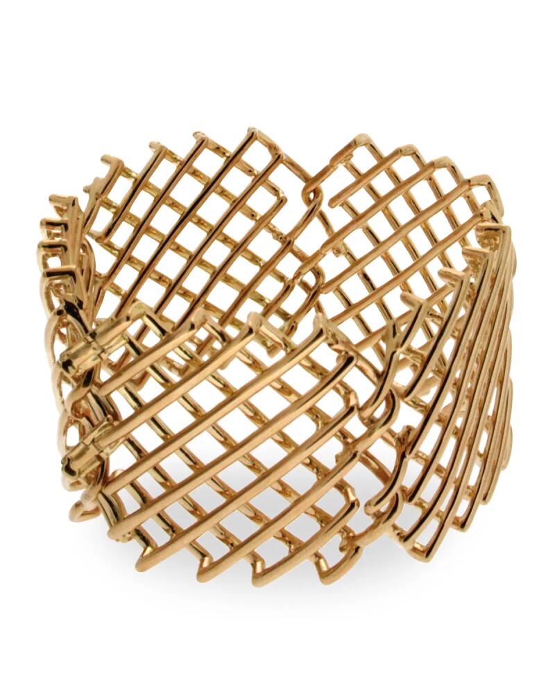 Valentin Magro 18k Yellow Gold Mesh Net Bracelet Cover