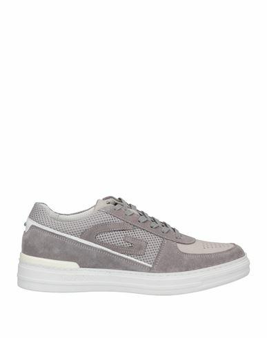 Alberto Guardiani Man Sneakers Light grey Soft Leather Cover