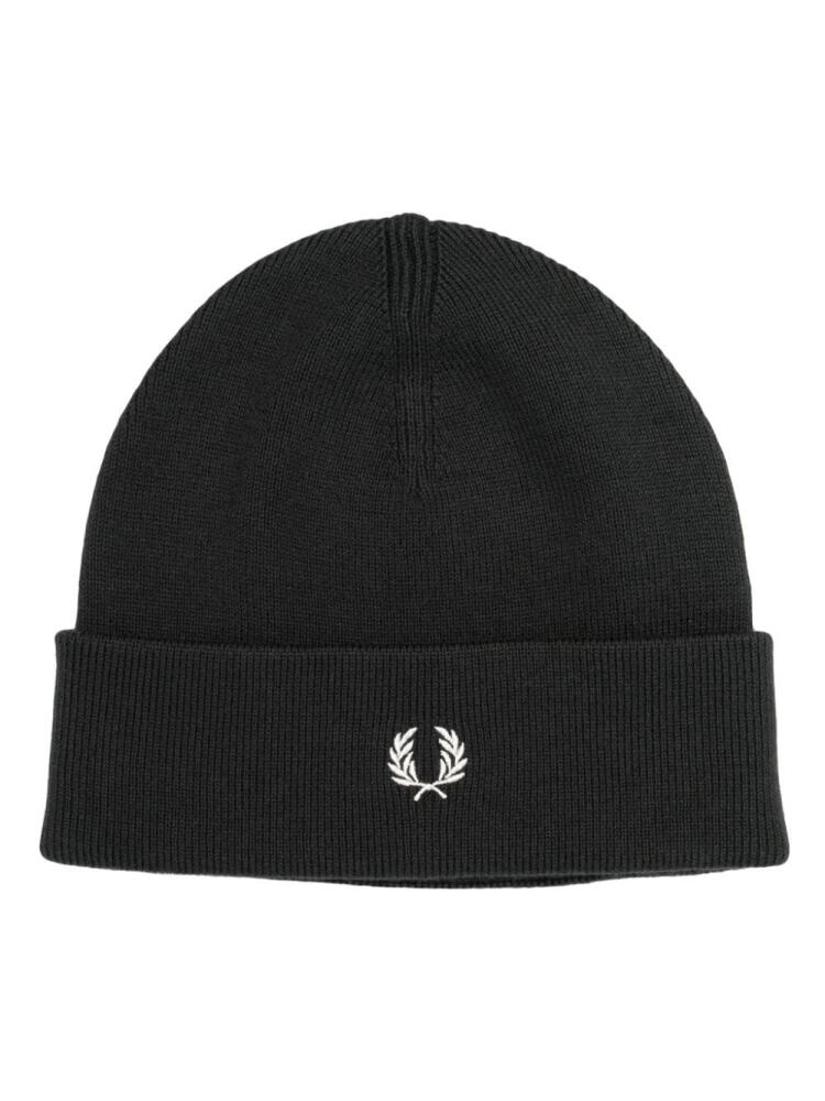 Fred Perry logo-embroidery beanie - Green Cover