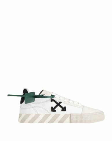 Off-white Woman Sneakers White Soft Leather, Textile fibers Cover