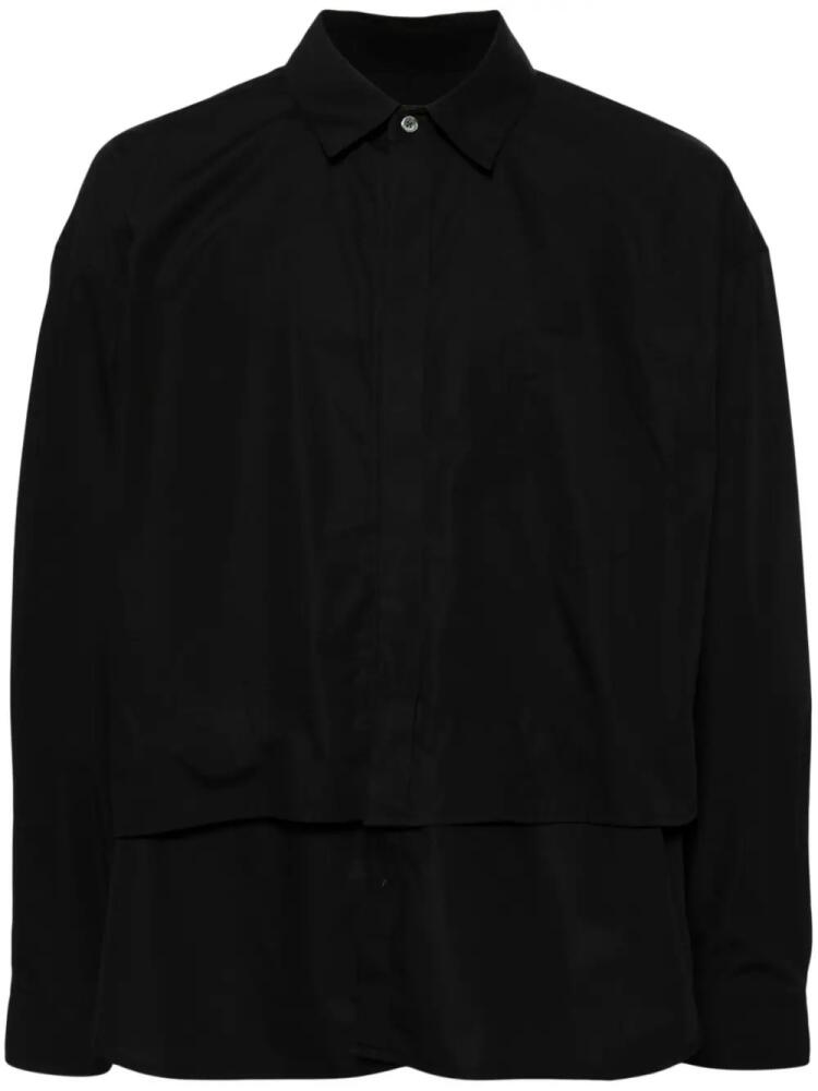 SONGZIO layered cotton shirt - Black Cover