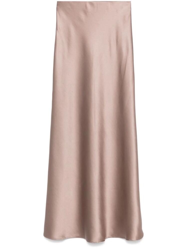 Blanca Vita satin maxi skirt - Neutrals Cover