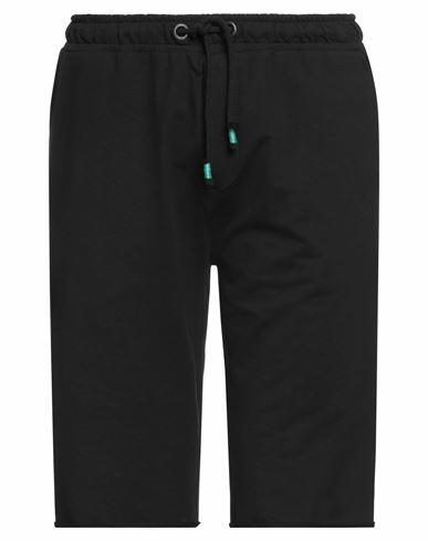 Yes Zee By Essenza Man Shorts & Bermuda Shorts Black Cotton, Elastane Cover