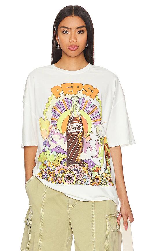 Philcos Pepsi Groovy Oversized Tee in White Cover