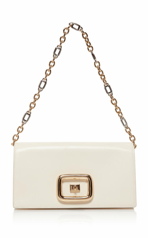 Roger Vivier - Viv' Choc Chain Leather Bag - White Cover