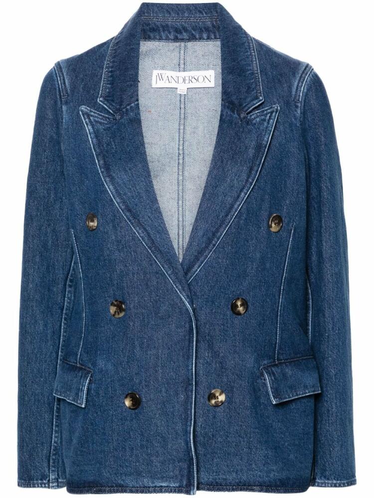 JW Anderson double-breasted denim blazer - Blue Cover